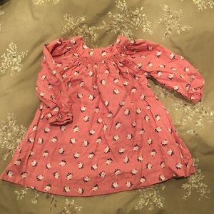 Baby Gap pink floral dress 12-18 Mo great cond.